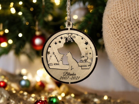 Personalized Christmas Ornament - Your Dog
